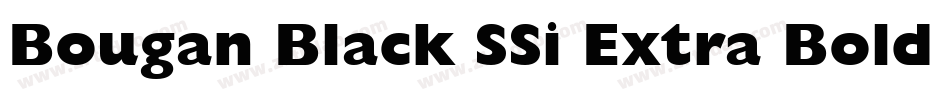 Bougan Black SSi Extra Bold Italic字体转换
